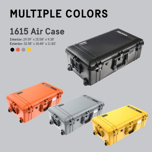  Pelican Air 1615 Case with Foam (Yellow)
