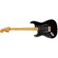 Squier by Fender Classic Vibe 70s Stratocaster Left Hand Electric Guitar - HSS - Maple - Black