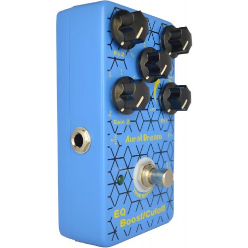  Aural Dream EQ Boost Cut-off Digital Guitar Pedal with Parameter EQ,Shelf filter and Peak filter including Boost and cutoff function,True Bypass