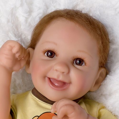  Ashton-Drake So Truly Real Little Monkey Poseable Baby Boy Doll by Cheryl Hill by The Ashton-Drake Galleries