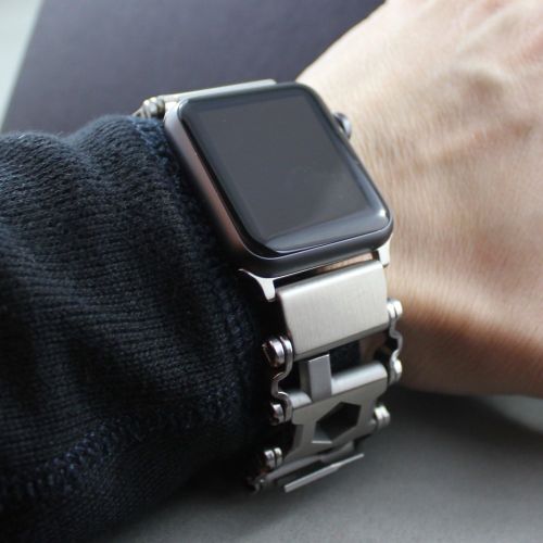 레더맨 BestTechTool watch adapter compatible with LEATHERMAN TREAD - BTT adapter (compatible with Apple watch 44mm 42mm, Stainless Steel, TREAD)