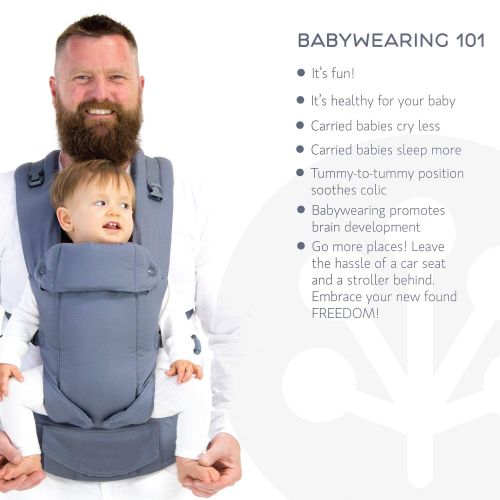  Beco Baby Carrier Beco Gemini Baby Carrier - Grey All Positions Performance