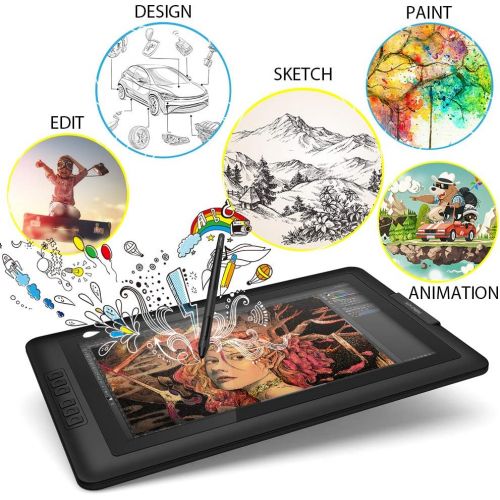  XP-PEN Artist15.6 15.6 Inch IPS Drawing Monitor Pen Display Graphics Digital Monitor with Battery-Free Passive Stylus (8192 Levels Pressure)