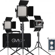 [아마존 핫딜] GVM Great Video Maker GVM 560 LED Video Light, Dimmable Bi-Color, 3 Packs Photography Lighting with APP Intelligent Control System, Lighting for YouTube Studio Outdoor, Video Lighting Kit, 2300K-6800K,