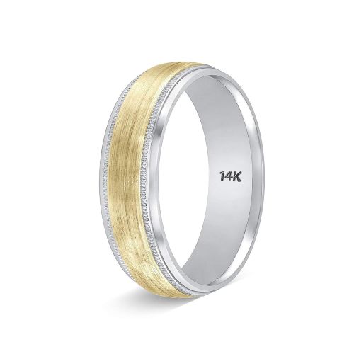  TOUSIATTAR JEWELERS TousiAttar Gold Wedding Bands for Women  Handmade Two Tone Gold - 14k or 18 k Rings  Nice Gift Jewelry for Him or Her - Weddings Band for Mens  Comfort Fit - Size 6 to 15