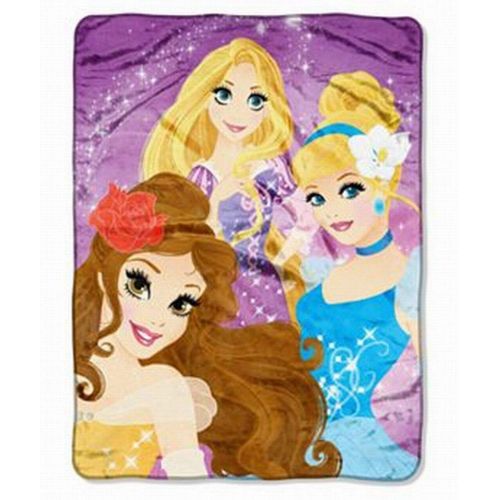 디즈니 Disney Princess Micro Plush Throw Blanket Silk Touch Cinderella Soft & Cuddly: Home & Kitchen