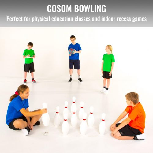  Cramer Cosom Indoor Bowling Lane For Use With Lightweight Plastic or Foam Pins and Balls, Physical Education Equipment, Childrens Bowling Lane, Plastic Bowling Equipment, Childrens Toy Bo