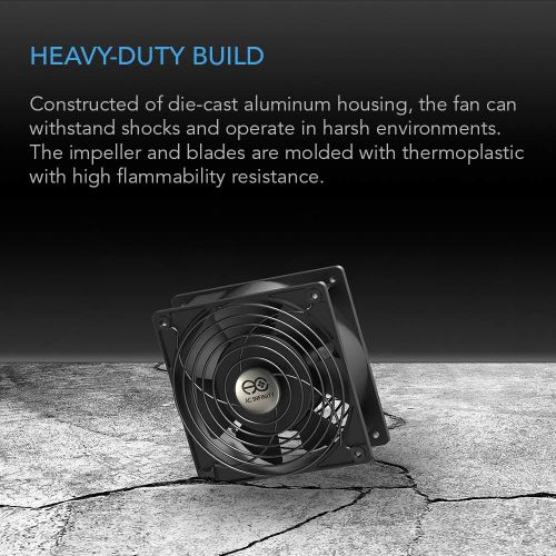  AC Infinity AXIAL 1238, Muffin Fan, 115V 120V AC 120mm x 38mm High Speed, for DIY Cooling Ventilation Exhaust Projects