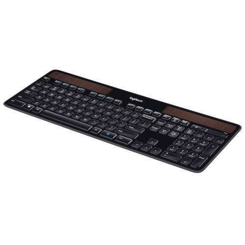로지텍 Logitech K750 Wireless Solar Keyboard for Windows Solar Recharging Keyboard 2.4GHz Wireless - Black