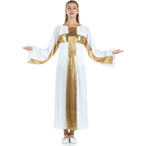  Danzcue Womens Cross Robe Worship Dress