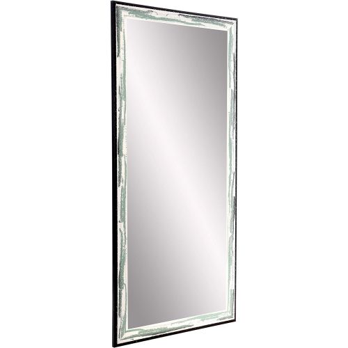  BrandtWorks AZBM083TS Framed Mirror, Green/Brown/White