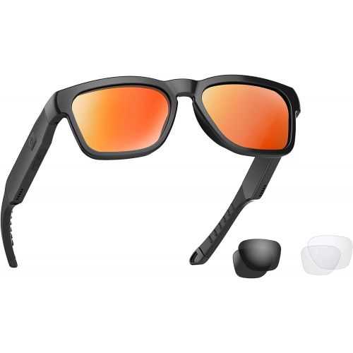  [아마존베스트]OhO sunshine Water Resistant Audio Sunglasses, Fashionable Bluetooth Sunglasses to Listen Music and Make Phone Calls,UV400 Polarized Lens and Compatible with Prescription Lens