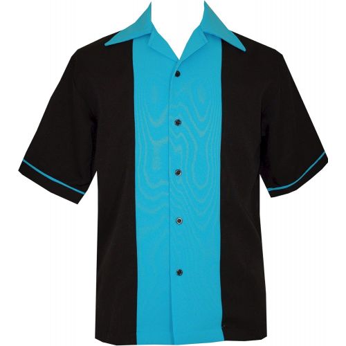  BeRetro Bowling Retro Mens Short-Sleeve USA Made Shirt ~ 50s Classic