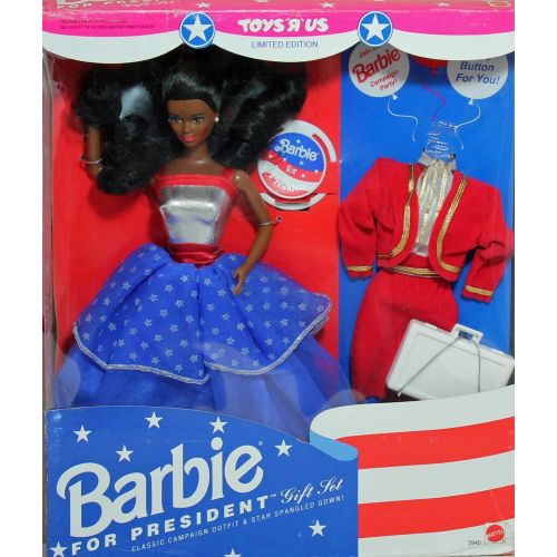 마텔 Mattel Barbie for President African American Doll Mib