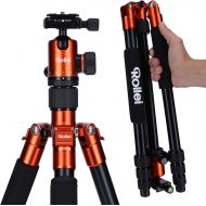 Rollei C5i - Aluminum Tripod with Panoramic Ball Head - Arca Swiss Compatible - Max. Load 8 kg - Orange
