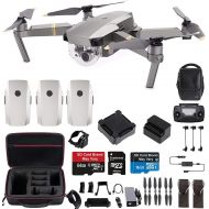 DJI Mavic Pro Platinum Fly More Combo Travel Bundle: Extra 2 Batteries, Professional Case and More