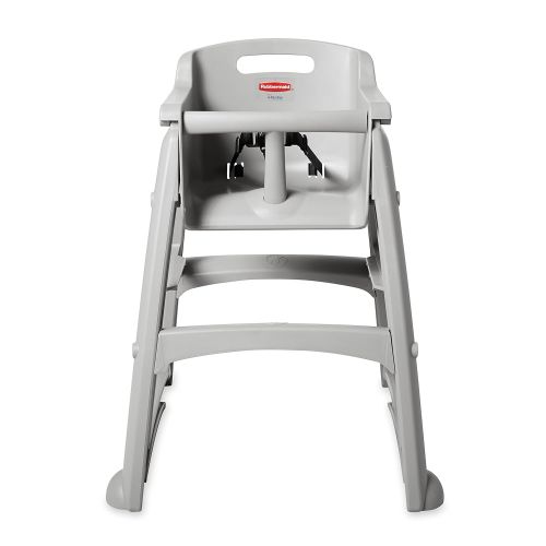  Rubbermaid Commercial Products Sturdy High-Chair for Child/Baby/Toddler, Pre-Assembled, Platinum (FG780608PLAT)