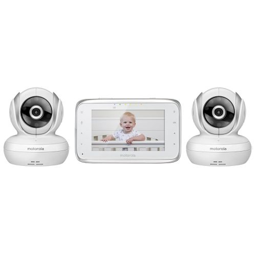 모토로라 Motorola Baby Motorola MBP38S-2 Digital Video Baby Monitor with 4.3-Inch Color LCD Screen and 2 Cameras...