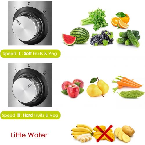  [아마존 핫딜] [아마존핫딜]AICOK Juicer Aicok Juicer Machines Ultra 1000W Power, 75MM Wide Mouth Juice Extractor Centrifugal Juicer Easy to Clean, 2 Speed Fruit Juicer for Whole Fruit and Vegetables, Non-Slip Feet