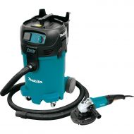 Makita VC4710X1 12 gallon Xtract Vac Wet/Dry Vacuum and 7 Angle Grinder with Dust Extracting Flooring Set, 8-Piece