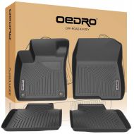 SMARTLINER oEdRo Floor Mats Compatible for 2018-2019 Honda Accord, Unique Black TPE All-Weather Guard Includes 1st and 2nd Row: Front, Rear, Full Set Liners