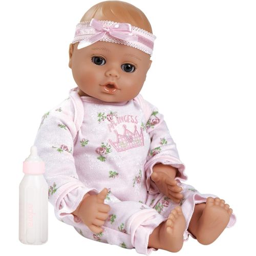 아도라 베이비 Adora PlayTime Baby Little Princess Vinyl 13 Girl Weighted Washable Cuddly Snuggle Soft Toy Play Doll Gift Set with OpenClose Eyes for Children 1+ Includes Bottle