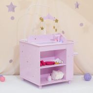 Olivias Little World TD-0203A - Little Princess 16 Baby Doll Changing Station with Storage - White