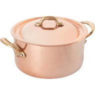 Mauviel 6722.2 MHeritage M150B Copper Stewpan with Lid 3.5 QT- 7.9, Bronze Handle