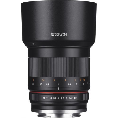  Rokinon RK50M-M 50mm F1.2 AS UMC High Speed Lens for Canon (Black)
