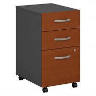 Bush Business Furniture Series C 3 Drawer Mobile File Cabinet in Auburn Maple