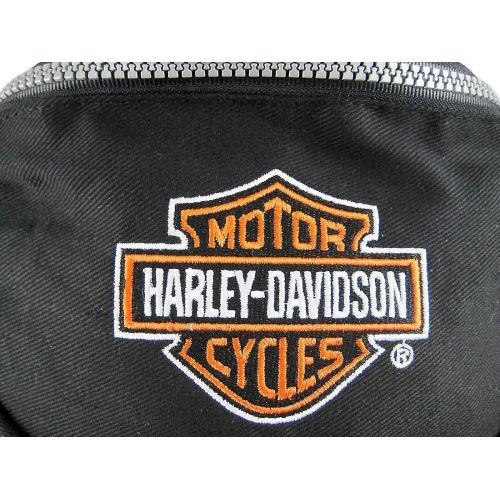  Harley Davidson Black Canvas Fanny Pack Waist Bag