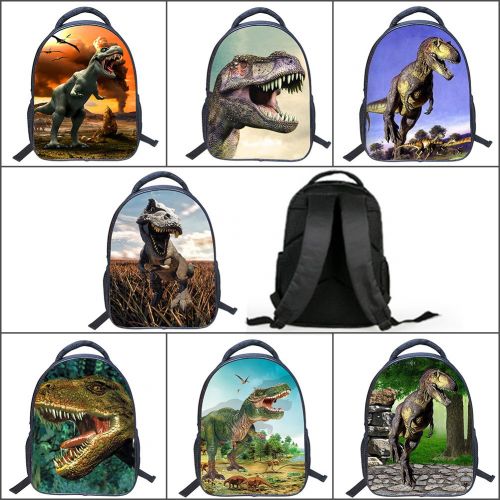 JIAN YA NA Baby Toddler Kids 3D Animals Cool Dinosaur Print Canvas Backpack Schoolbag Shoulder Bag for Kindergarten