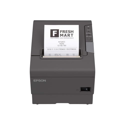 엡손 Epson C31CA85656 TM-T88V Thermal Receipt Printer with Power Supply, Energy Star Rated, Ethernet and USB Interface, Dark Gray