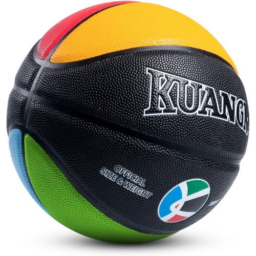  Kuangmi Olympic Colors Basketball Size 3,4,5,6,7 for Baby Child Boys Girls Youth Men Women