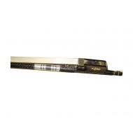 Vio Music Braided Carbon Fiber Viola Bow, Ebony Frog with Fluer-de-lys Inlay and Pearl Dot Screw: Musical Instruments