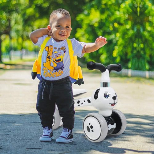  [아마존핫딜][아마존 핫딜] Ancaixin Baby Balance Bikes Children Walker for 10-36 Month, Developmental Bicycle Toys for 1 Year Old Boys Girls, No Pedal Infant 4 Wheels, Toddler Top First Birthday