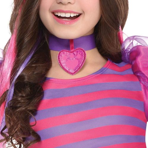  Amscan AMSCAN Cheshire Cat Halloween Costume for Girls, Large, with Included Accessories