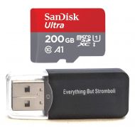 SanDisk 200GB Ultra Micro SDXC Memory Card Bundle Works with Samsung Galaxy J2 (2017), J2 Core, J2 Pro (2018) Phone UHS-I Class 10 (SDSQUAR-200G-GN6MA) Plus Everything But Strombol