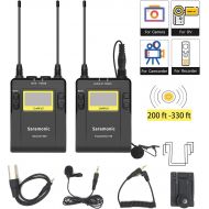 Saramonic UWMIC9 UHF Wireless XLR Microphone System with XLR Plug-in Transmitter, Receiver Unit with Camera Mount & XLR3.5mm Outputs Vlog Interview Youtube