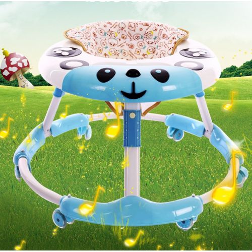  GHY Baby Walker with Wheels Multi-Function Child Anti-Rollover One-Touch Folding Baby Walker for Girls Boys...