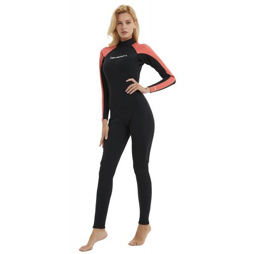  Lemorecn Women Wetsuits Neoprene 32mm Full Body Diving Suit