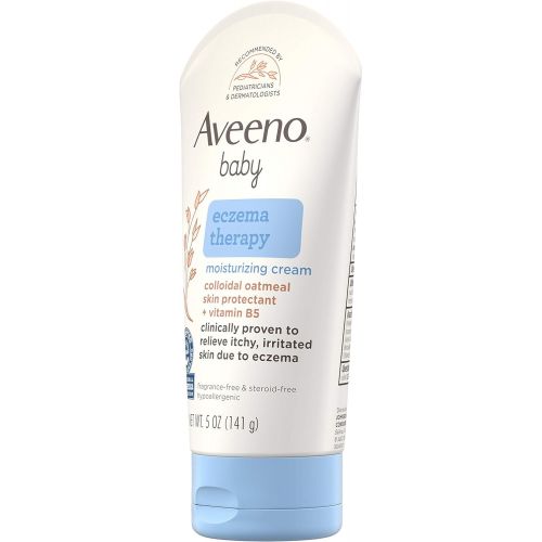  Aveeno Baby Eczema Therapy Moisturizing Cream with Natural Colloidal Oatmeal for Eczema Relief, 5 oz