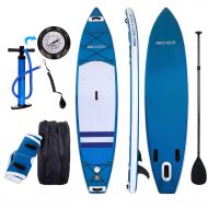 ANCHEER Inflatable Stand Up Paddle Board 10, iSUP Package wAdjustable Paddle, Pump and Backpack