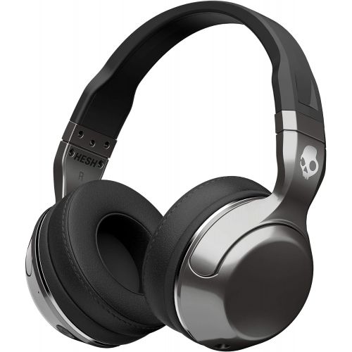 Skullcandy Hesh 2 Bluetooth Wireless Over-Ear Headphones with Microphone, Supreme Sound and Powerful Bass, 15-Hour Rechargeable Battery, Soft Synthetic Leather Ear Cushions, Black