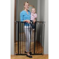 Regalo Deluxe Easy Step Extra Tall Walk Thru Baby Pet Child Safety Gate Black