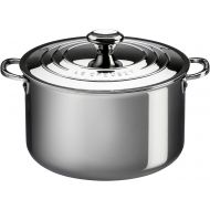 Le Creuset Tri-Ply Stainless Steel Stockpot with Lid, 7-Quart