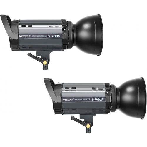 니워 Neewer 800W Studio Strobe Flash Photography Lighting Kit:(2)400W Monolight,(2) Reflector Diffuser,(2) Softbox,(2)33 Inches Umbrella,(1) RT-16 Wireless Trigger for Shooting Bowens M