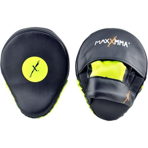  MaxxMMA Boxing MMA Training Kit - Pro Punch Mitts + Washable Neoprene Bag Gloves