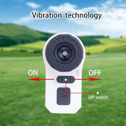  BIJIA 6x22 600m Laser Golf Rangefinder with Pinsensor 6X Magnification Support Vibration and USB Charging Flag Lock Slope Correction Distance Measurement Golf and Hunting Range Fin