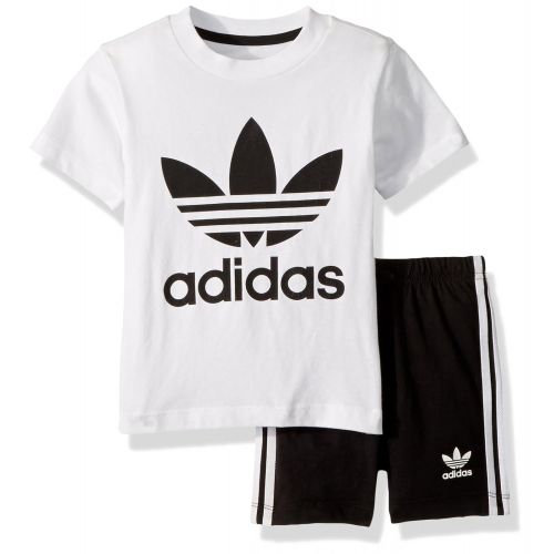 아디다스 Adidas+Originals adidas Originals Baby Boys Originals Short & Tee Set